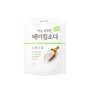 만능살림꾼 베이킹소다(리필 500g) 주방세제 천연세제 과일세척 베이킹소다, 500g, 1개