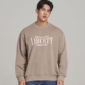 업클라스 세미 오버핏 LIBERTY 특양면 맨투맨 a4109