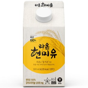 라온 현미유 500ml 6개, 500ml × 1개