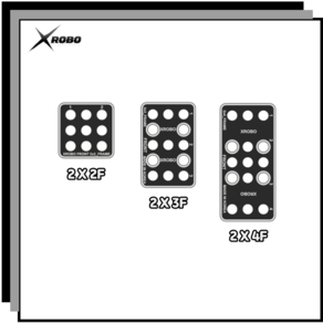 엑스로보 PCB 프레임( Fame 2x2 2x3 2x4 ), 2 x 2F