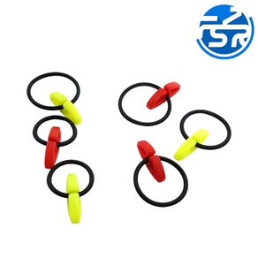 바늘걸이3pcs 훅키퍼 고리 훅스토퍼 릴낚시대 민장대 채비, 1세트, 바늘걸이3pcs(형광), 3개입