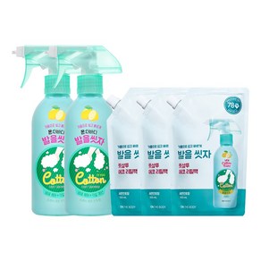 온더바디 코튼풋 발을씻자 풋샴푸 레몬 385ml 2개 + 리필 500ml 3개, 1개