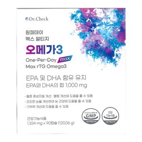 원퍼데이 맥스 알티지 오메가3 1334mg x 90캡슐, 90정, 1개