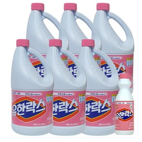 유한락스 후로랄 2L-옵션당 유한락스 후로랄 500ml 증정, 6개, 2L