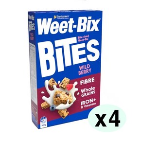 Weet Bix 위트빅스 바이트 와일드베리 시리얼, 500g, 4개