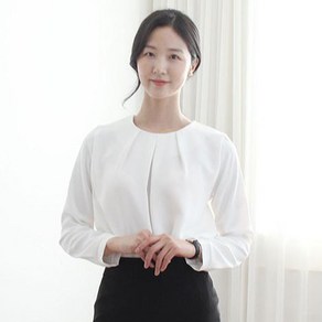 플라잉걸 도톰한 겨울여자블라우스 면접블라우스겨울용여성블라우스 라운드넥블라우스 여자면접복장 면접용블라우스 면접복장