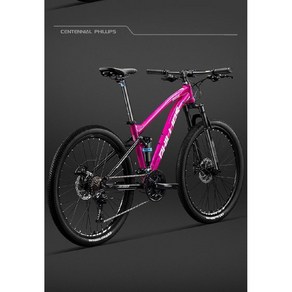 필립스 MTB 자전거 풀샥 앞뒤바퀴 충격흡수 24단 27단 30단, 178cm, 샤인 블루 27.5인치, 1개