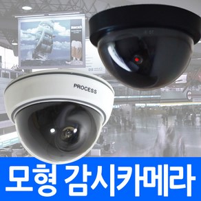 (모형카메라) 고급 모형CCTV 감시카메라 더미 가짜 캠 방범 도둑방지 cctv 촬영중 스티커 경고문