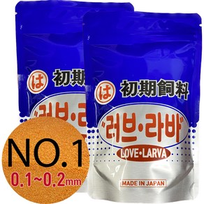 인푸조리아 대체먹이 메다카베타 치어사료 러브라바1호, 30g, 2개