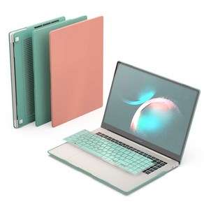 갤럭시북4 프로 투명 케이스 하드 16인치 갤럭시북3 공용 키스킨 세트, 갤북4/3프로16인치 전용+키스킨블랙, 핑크