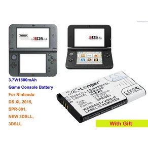 소니 배터리팩 PSP 카메론 시노 배터리 닌텐도 DS XL 3DSLL 3DS DSXL 2015 1800mAh, 단일옵션, 1개