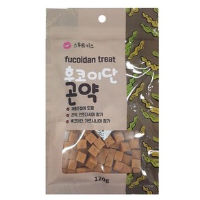 후코이단 곤약 ?120g 육포 영양 애견용품 중형견 반려견간식, 1개