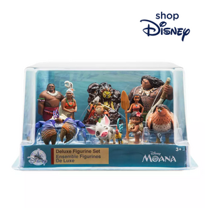 [Disney Stoe] 디즈니 스토어 모아나 피규어 10종 세트 마우이 헤이헤이 Moana Deluxe Figue Play Set, 1개