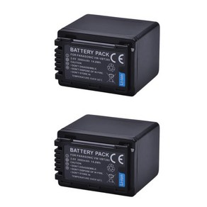 파나소닉 호환 배터리 VW-VBT380 3900mAh 1 개, 2Pc, 2개