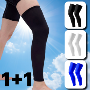 [케이컴퍼니] (1+1) 스포츠 쿨 레그 발토시, 깔끔블루XL, 깔끔화이트M, 1개