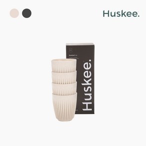 [Huskee] 허스키컵 8온스 (240ml) 4개 (1박스), 내추럴