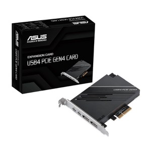 ASUS USB4 PCIe Gen4 USB4 DisplayPot 1.4 PCIe 4.0 x4 카드 듀얼 포트(USB-C) 포트, 1개