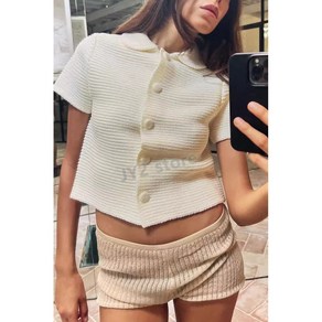 ZARA 자라 피터팬 칼라 니트 가디건 3920/105 3920105