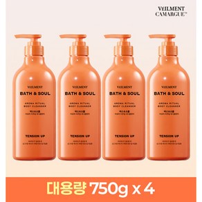 [VEILMENT]벨먼 바스앤소울 바디워시 라임향 4개입, 단일속성, 4개, 720ml