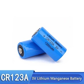 배터리호환 GPS 보안 시스템 장비용 CR123A 3V 1300mah 리튬 셀, 1개