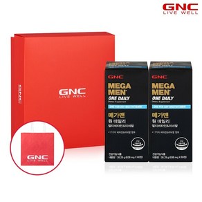 [선물박스+쇼핑백 증정] GNC 메가맨 원 데일리 멀티비타민 (60정)60일분 x 2개세트