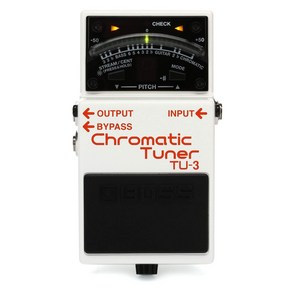 BOSS 보스 CHROMATIC TUNER 크로매틱 튜너 TU-3, 1개, 한개옵션0