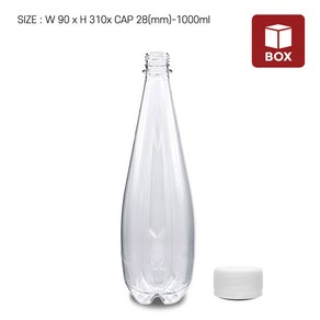 (1BOX) PET-효소탄용기 1000ml(80개)