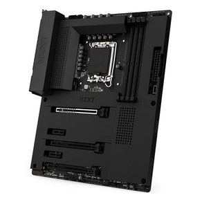 NZXT N7 Z790 마더보드 블랙 인텔 Z790 칩셋 12세대 13세대 CPU 지원 ATX 게이밍 마더보드 통합 I/O 쉴드 WiFi 6E 연결 블루투스 N7Z79XTB1, 블랙_인텔 Z790 칩셋, 1개