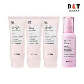 아트델리 멜라컷 톤업 선크림 50ml x3 + 선워터 100ml, 단품, 단품, 1개