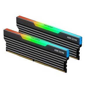 HIKSEMI HIKSEMI DDR4-3200 CL18 FUTURE RGB BLACK 패키지 (32GB(16Gx2)), 2개