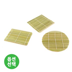 대나무 모밀발 모음 ( 면기받침 튀김받침 모밀판 김발 김밥말이 꼬마김밥 만들기 ), 2개