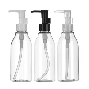 [용기] 오일펌프 용기 [묶음판매] 50ml ~ 300ml, 오일펌프 [2개묵음] 200ml(F)/투명/검정캡, 2개