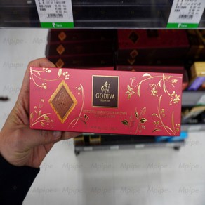 GODIVA 고디바 프레스티지 비스킷 컬렉션 밀크 초콜릿 12개입, 1개, 100g