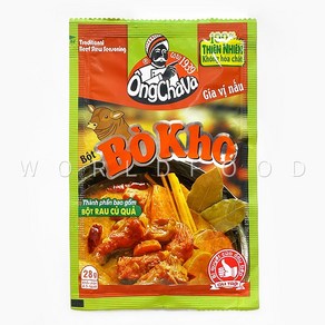 월드푸드 베트남 옹차바 봇 보코 Bot Bo Kho 소고기 스튜, 1개, 28g