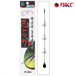 백경 BK-366 학꽁치 3단 훌치기채비 훌치기 학꽁치 낚시, 1개