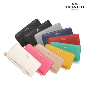 코치 롱 지퍼 라운드 페블 레더 장지갑 C4451 Long Zip Around pebble leather Wallet