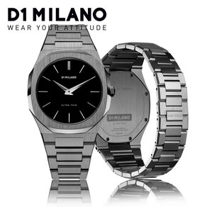 백화점AS 디원밀라노 A-UTB02 울트라씬 40mm 남자 메탈시계 건메탈 D1 MILANO 우림FMG정품