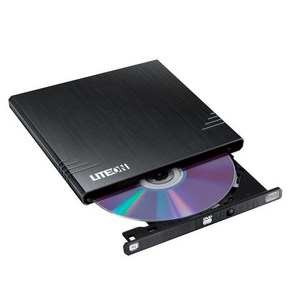 Lite-On (Lite-On) USB DVD-RW 외장형 eBAU108 블랙, 1개