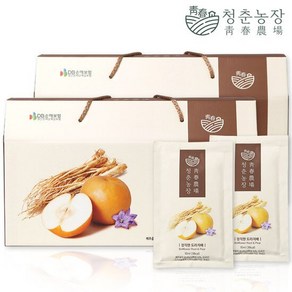 청춘농장 도라지배즙 2박스 총 60포, 90ml, 60개