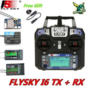 드론시뮬레이터 드론시뮬레이션 FLYSKY FS-i6 I6 2.4G 6CH AFHDS 2A 라디오 송신기 IA6B X6B A8S R6B IA6 수신기 RC 비행기 헬리콥터 FPV 드론용, 12.Mode1 NO RX, 1개