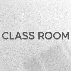 마마픽스 아크릴 도어사인 표지판 그레이, 1개, CLASS ROOM