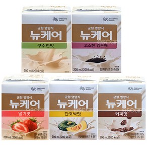 대상 뉴케어 구수한맛 검은깨 딸기맛 단호박맛 커피맛 5가지맛 6팩씩 30팩 일반 노인 환자 영양식