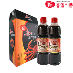 홍일 홍게맛장 900ml 2개번들 선물세트 선물박스포함 편스토랑 홍게간장 W.A.T.B, 2개