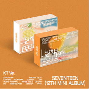 개봉앨범 포토카드 없음 / 세븐틴 SEVENTEEN 미니 12집 앨범 SPILL THE FEELS KiT 버전 - 2종 세트