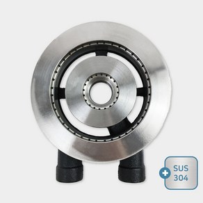 스텐 시그마 1열 버너 간택기 화구 SUS 304 업소용 가스렌지 부속 주물 버너, LPG, 2열 버너 (파이프미포함)