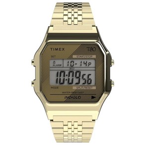 타이맥스 Timex T80 손목시계 34mm 실버 톤 스테인리스스틸 밴드 269953