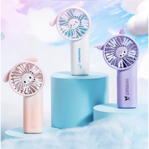 산리오 미니선풍기 시나모롤 쿠로미 선풍기 핸디형선풍기 휴대용1800mah [해외직구]