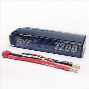 DXF Li-HV 7.6v 7200mah 140c(2S) 5.0mm Bullet Had Case, 1개