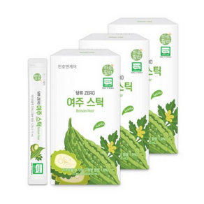 천호엔케어 100% 국산 유기농 여주 당류 0% 여주스틱 30포 X 3박스, 3개, 450ml