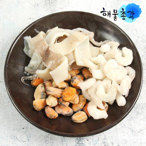 해물총각 간편한 해물모듬 믹스(오징어채 새우살 홍합살) 400g 2팩, 1개, 400g+400g